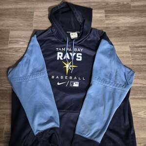 Nike Tampa Bay Rays Light Blue Full-Zip Women's Hoodie